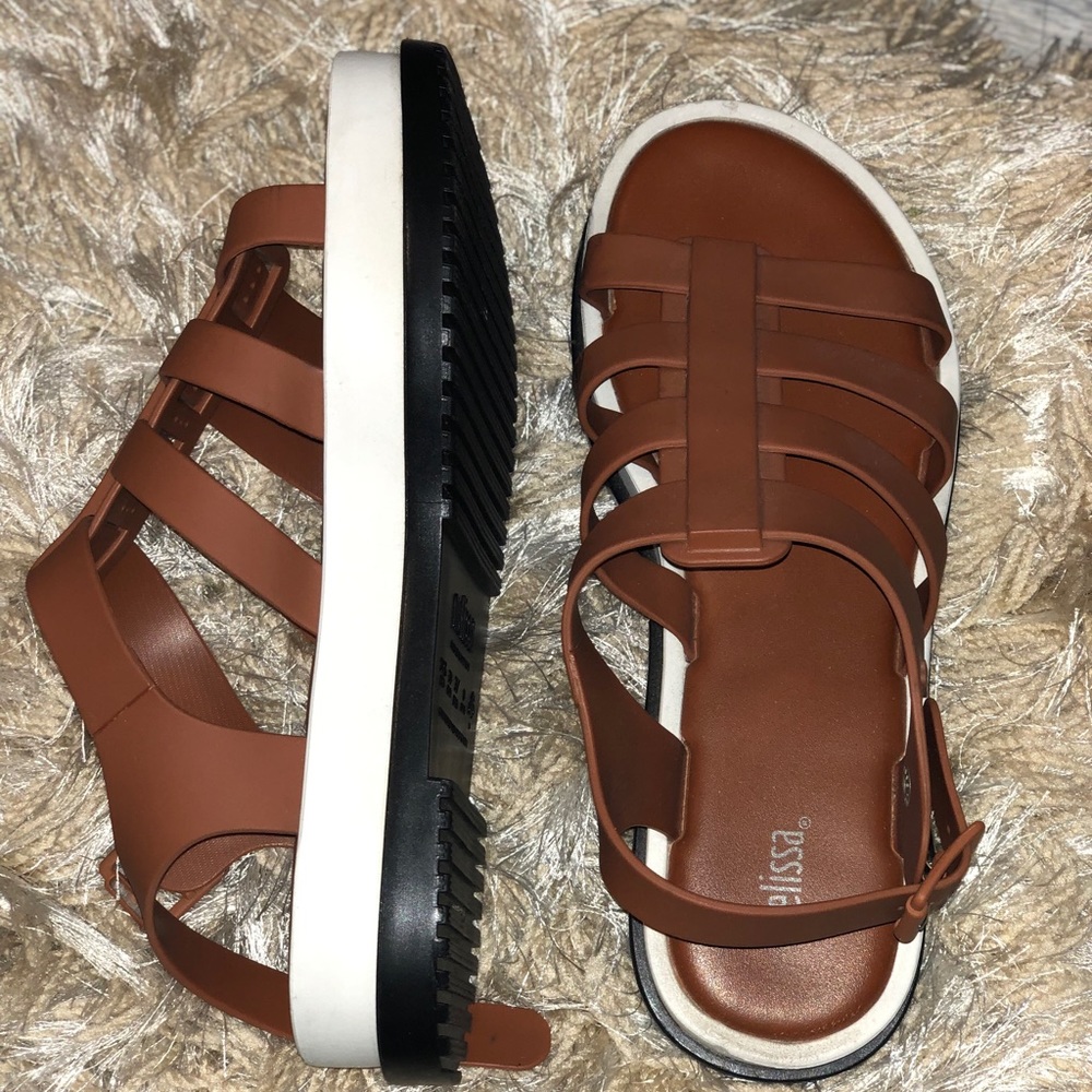 Melissa Flox Chunky Caged Platform Sandals - Picture 2 of 3